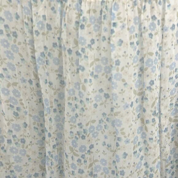 Giusy Women Silk 3/4 Sleeve Off Shoulder Blouse Top Fairy Romantic Blue Small - Picture 4 of 9